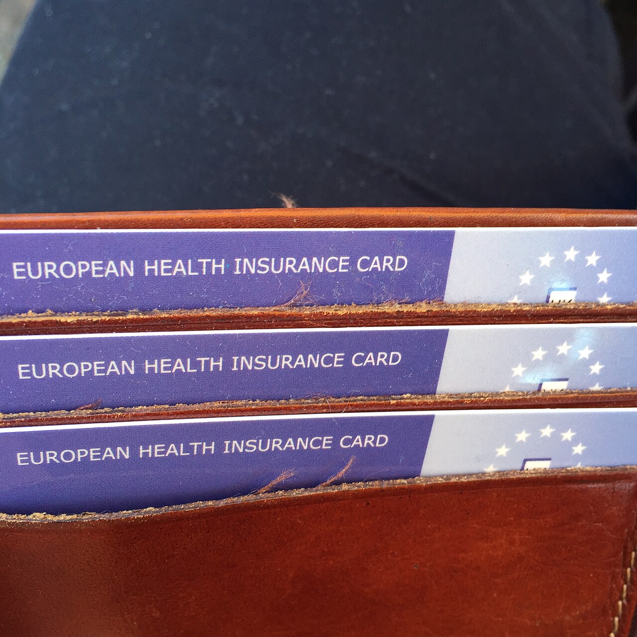 Health insurance documents on a desk